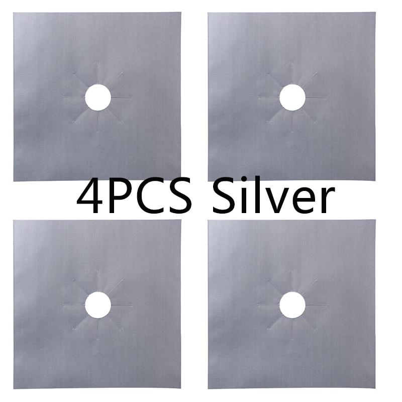 4pcs Silver